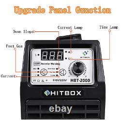 HITBOX TIG Welder 220V 200A IGBT MMA TIG ARC Welding Machine /Helmet