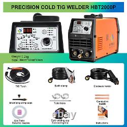 HTIBOX Cold/Pulse/HF Tig Welder 220V 200A ARC/MMA TIG Welding Machine LCD 2T/4T
