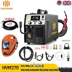 HZXVOGEN 5 in 1 MIG CUT TIG MMA/ARC Welder 250A Gas/Gasless Welding Machine UK