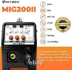 Hitbox 200a 230v Aluminum Mig Tig Mma Welding Machine Mig Welder Igbt Inverter