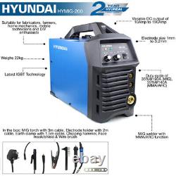 Hyundai HYMIG200 Inverter Welder Single Phase 190Amp 230V MIG/MMA(ARC)