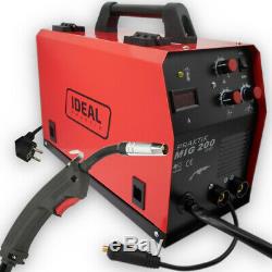IDEAL PRAKTIK 200A inverter welder MIG MAG FCAW ARC MMA GAS & GASLESS FLUX IGBT