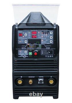 Inverter Schweißer JET TIGII AC/DC 200A WIG/MMA/PULSE/HF/Lift-Arc/VRD/SPOT pedal