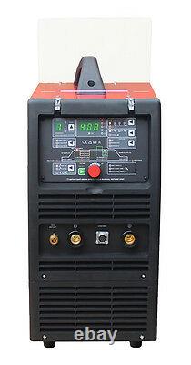 Inverter Schweißer JET TIGII AC/DC 400A WIG/MMA/HF/Lift-arc/Pulse/VRD 400V pedal