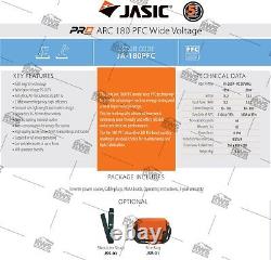 Jasic PRO ARC 180 PFC Wide Dual Voltage MMA Stick Inverter Welder & Leads