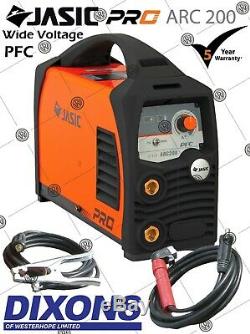 Jasic PRO ARC 200 amp PFC Dual Voltage 110v 230v Stick MMA Invertor Welder TIG