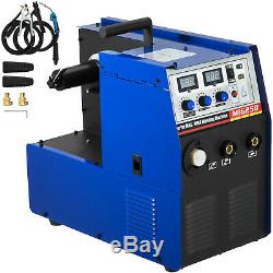 MIG-250 DC Inverter Welder MIG Gas/Gasless MMA ARC 3-in-1 IGBT 230V 250 Amp