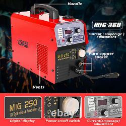 MIG 250 IGBT Inverter DC Welder 2In1 MMA Gas Gasless Wire Arc Welding Machine