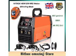 MIG Welder 140Amp IGBT 3 IN1 MMA Gasless TIG ARC MIG Welding Machine/Weld Helmet