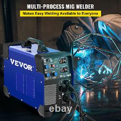 MIG Welder 160A IGBT Inverter Gas/Gasless MMA TIG 3-in-1 ARC Welding Machine