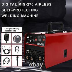 MIG Welder Gasless 3 IN 1 270A 220V LED Inverter MMA ARC-MIG TIG Welding Machine