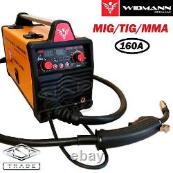 Mig 160a Inverter DC Welder 3-in-1 Mma Tig Gas Gasless Arc Welding