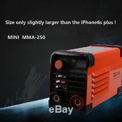 Mini MMA IGBT Handheld Welder 220V 20-250A Inverter ARC TIG Welding Machine Tool