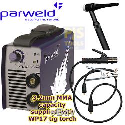 Parweld XTS143 WP17 Tig torch package 220-240v 140A MMA arc tig inverter welder
