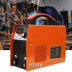 Portable ARC MMA-200Amp LCD Inverter Stick Welding Machine Welder Kit Orange