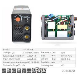 Portable Arc Welding Machine Inverter Welder MMA IGBT 10-200 Amp 220V Rod 2.5