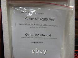 Power mig 200 pro inverter mig/mag/mma arc welding machine single phase 220-240v
