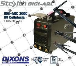 SWP Stealth DIGI-ARC 200C 200amp Dual Voltage 110v 240v Inverter MMA Scratch TIG