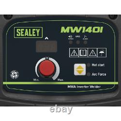 Sealey 140A MMA Inverter Welder Compact Lightweight Portable 5.75kW MW140I