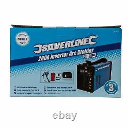 Silverline 25 200A UK 200A MMA Inverter Arc Welder Kit 103597