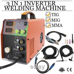 TIG MIG ARC Welder 230V Inverter MMA 3 in 1 Welding Machine & Torch Accessories