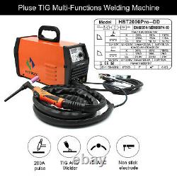 Tig Welder 200A Pulse Tig Welding Machine MMA ARC Inverter 200V HITBOX TIG 200P
