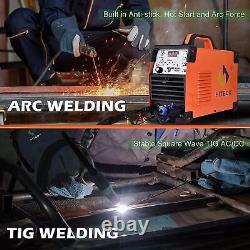 Tig Welder Aluminium AC DC Pulse Stick ARC TIG Welding Machine Gloves Foot Pedal