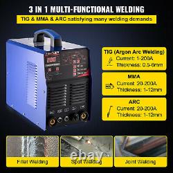 VEVOR Tig Welder ac/dc Aluminum Welder 220V 3 in 1 Welding Machine TIG/MMA/ARC